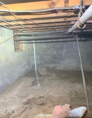 Double crawl space repair in Staunton, VA