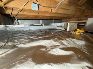 Crawl Space Encapsulation and Wall Support Project in Lynchburg, Virginia