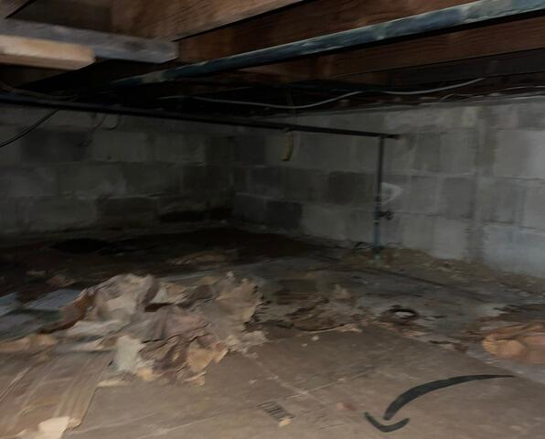 Crawl Space Insulation- Copiague, NY - Before Photo