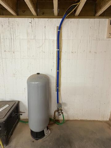 Iron and Hard Water Solution for a New Home in Greenleaf, WI - Before Photo