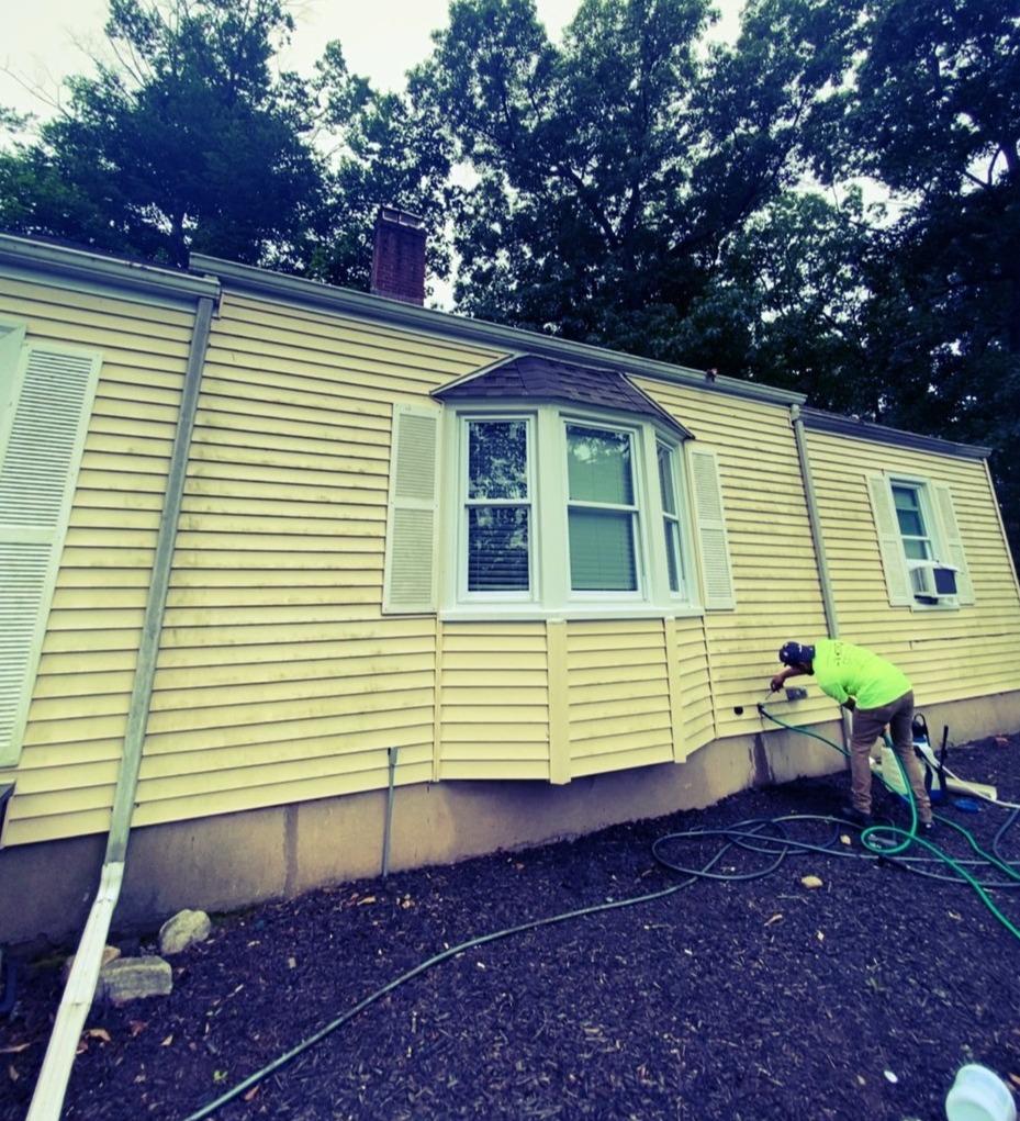 MDF Painting & Power Washing Before & After Photo Set Power Washing