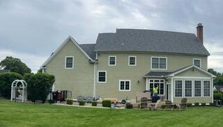 Exterior transformation from Green to Gray in Meriden,CT.