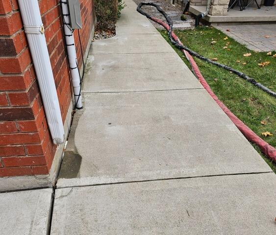 Backyard Walkway Restored After Soil Settlement - After Photo
