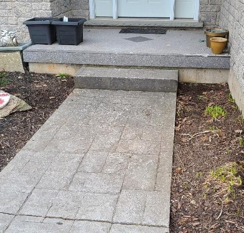 The Walkerton Walkway - Concrete Leveling & Repair in Walkerton, Ontario - Before Photo