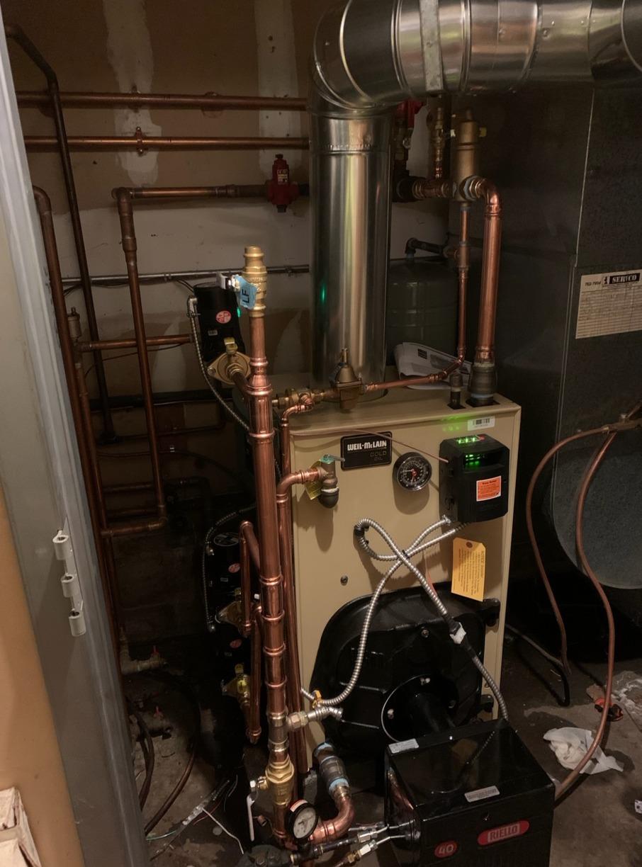 Air Inc. Heating and Air Conditioning Before & After Photo Set Oil