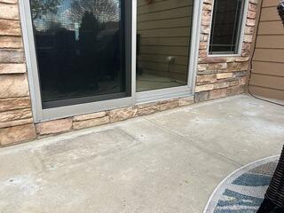 Sunken back Patio lifted in Loveland CO