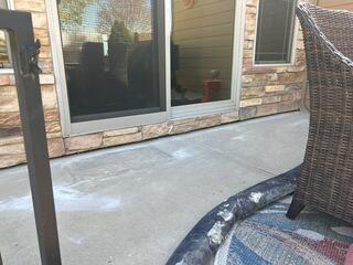 Sunken back Patio lifted in Loveland CO