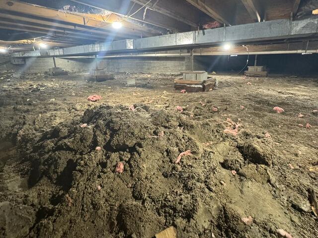 Crawl Space Encapsulation in Anna, OH - Before Photo