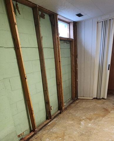Basement Waterproofing in Urbana, OH - Before Photo