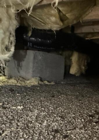Crawl Space Encapsulation in Convoy, OH - Before Photo