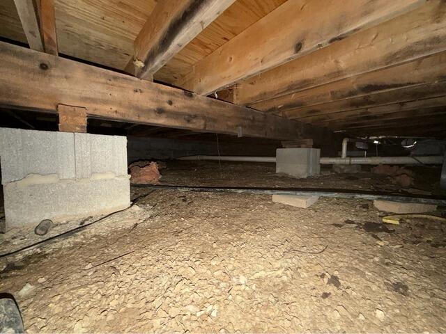 Crawl Space Transformation in McArthur, OH - Before Photo