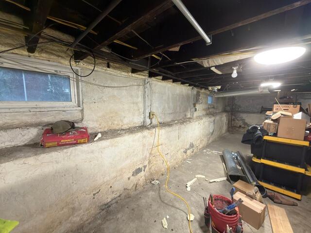 Basement Cellar Insulation in Clintonville, Columbus, OH - Before Photo