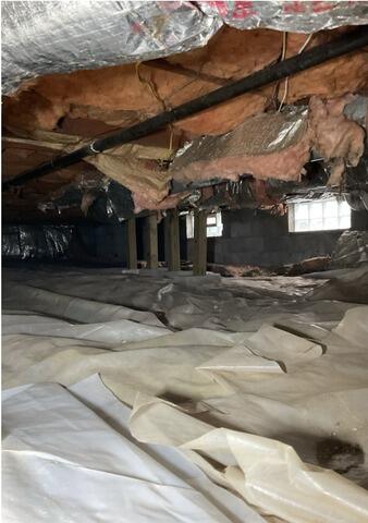 Crawl Space Repair Job in Columbus, OH - Before Photo