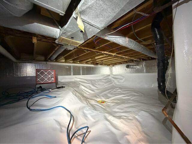 Eliminating Humidity in a Worthington, OH, Crawl Space - After Photo