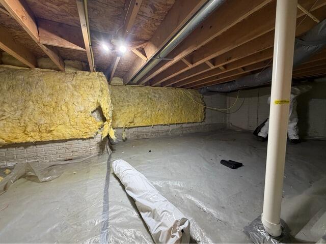 Encapsulating a Crawl Space in Galloway, OH - Before Photo