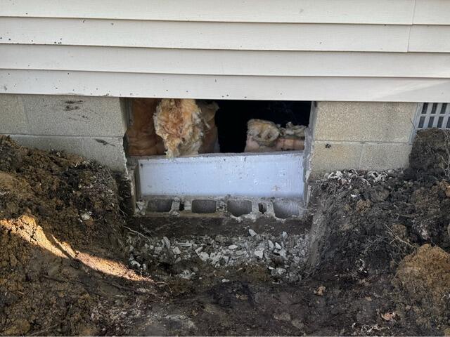 Upgrading a Crawl Space Access in  Westerville, OH - Before Photo