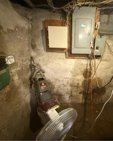 Waterproofing a Basement in Delaware, OH - Before Photo