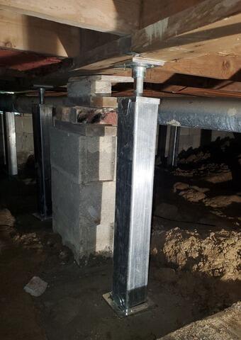 Installing SmartJacks in a Lancaster, OH, Crawl Space - After Photo