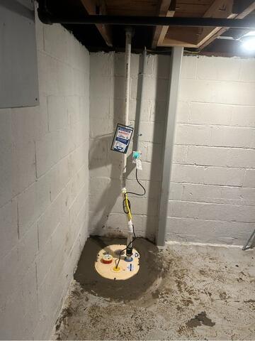 Sump Pump Installation in Columbus, OH - After Photo