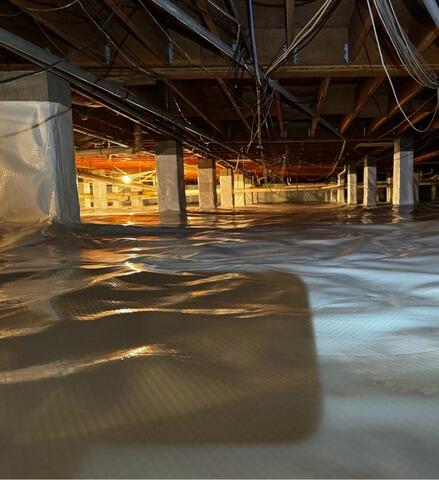 Commercial Crawl Space Encapsulation in Zanesville, OH - After Photo