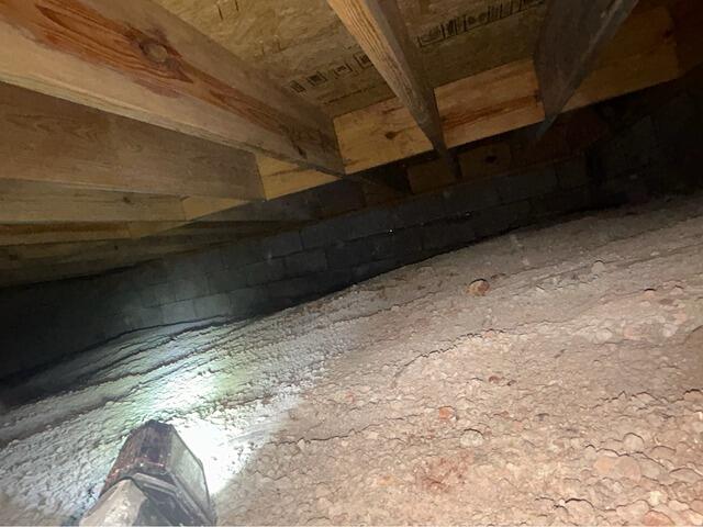 Encapsulating a Damp, Musty Crawl Space in Senecaville, OH - Before Photo