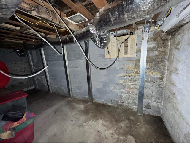 Stabilizing a Basement Wall in Zanesville, OH - After Photo