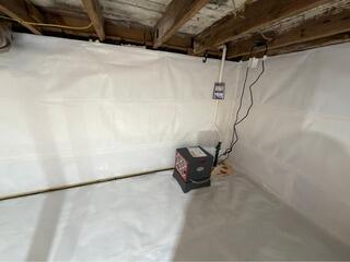 CleanSpace Wall Vapor Barrier Installation in Thornville, OH