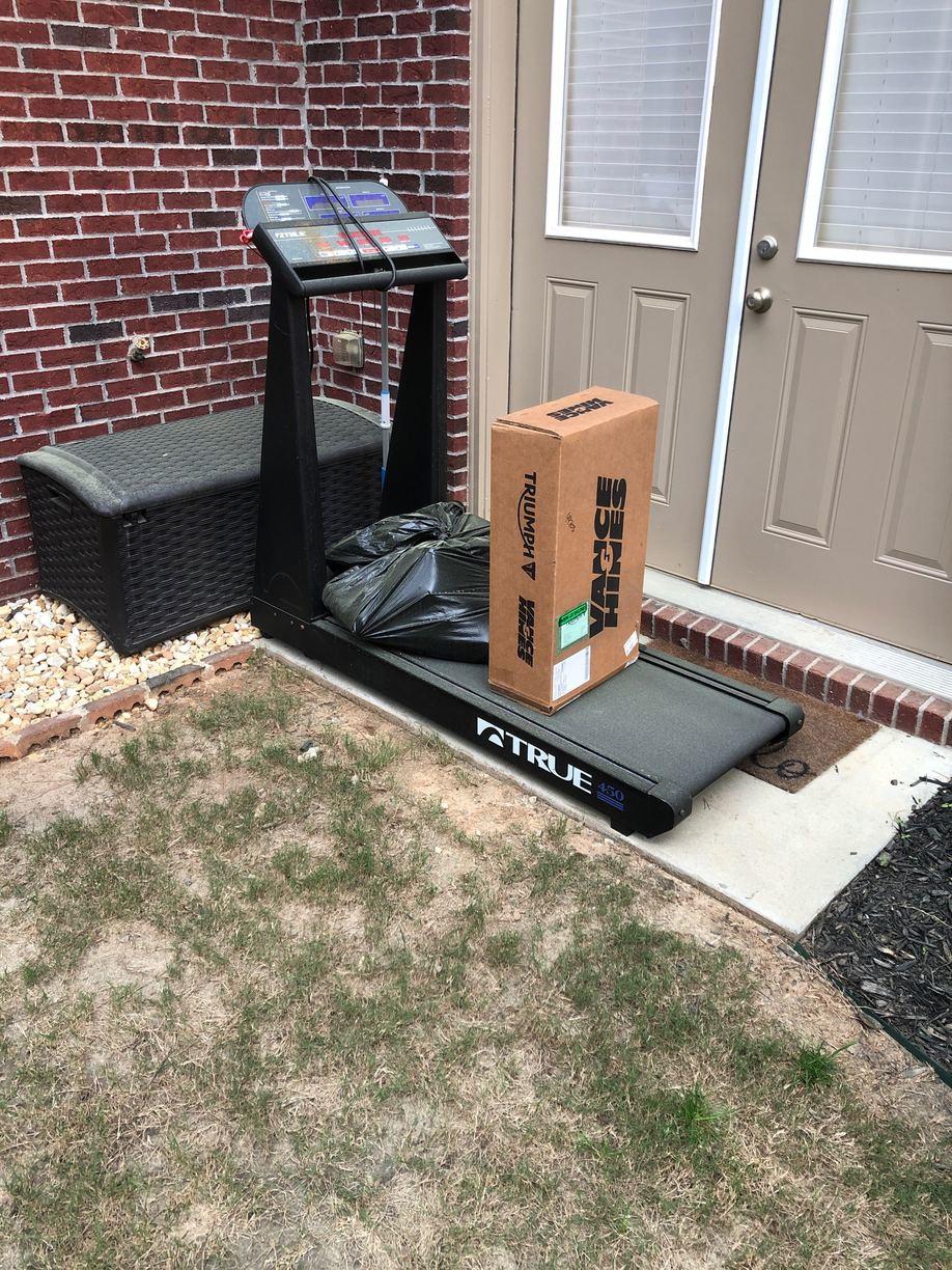 The Junkluggers of North Atlanta Before & After Photo Set Treadmill