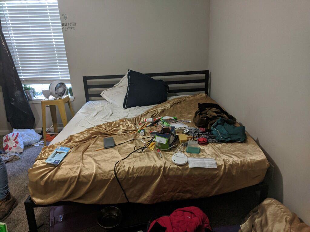 The Junkluggers of North Atlanta Before & After Photo Set Bed frame