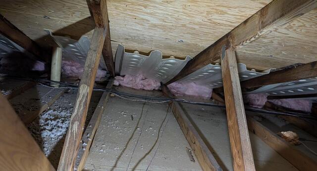 Soffit Ventilation & Cellulose Insulation In Howell, MI - Before Photo