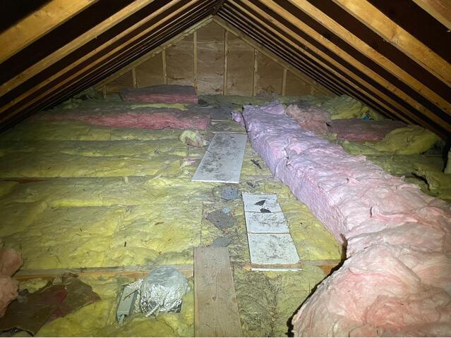 Blown In Cellulose Upgrade In Ann Arbor, MI - Before Photo