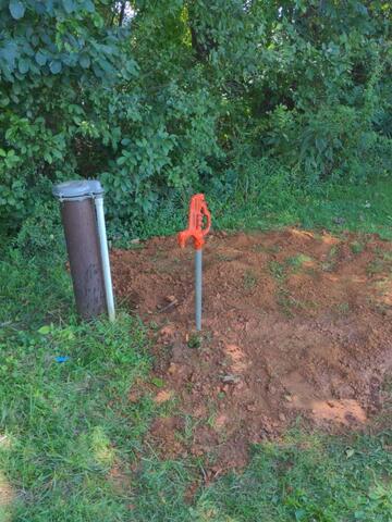 Yard Hydrant Installation in Aldie, Virginia - After Photo