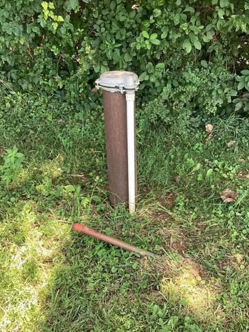 Yard Hydrant Installation in Aldie, Virginia - Before Photo