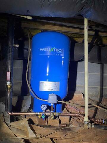 Pressure Tank Installation in Warrenton, Virginia - After Photo