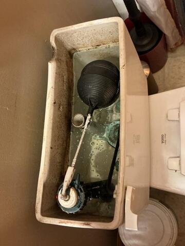 Toilet Repair in Fort Valley, VA - Before Photo