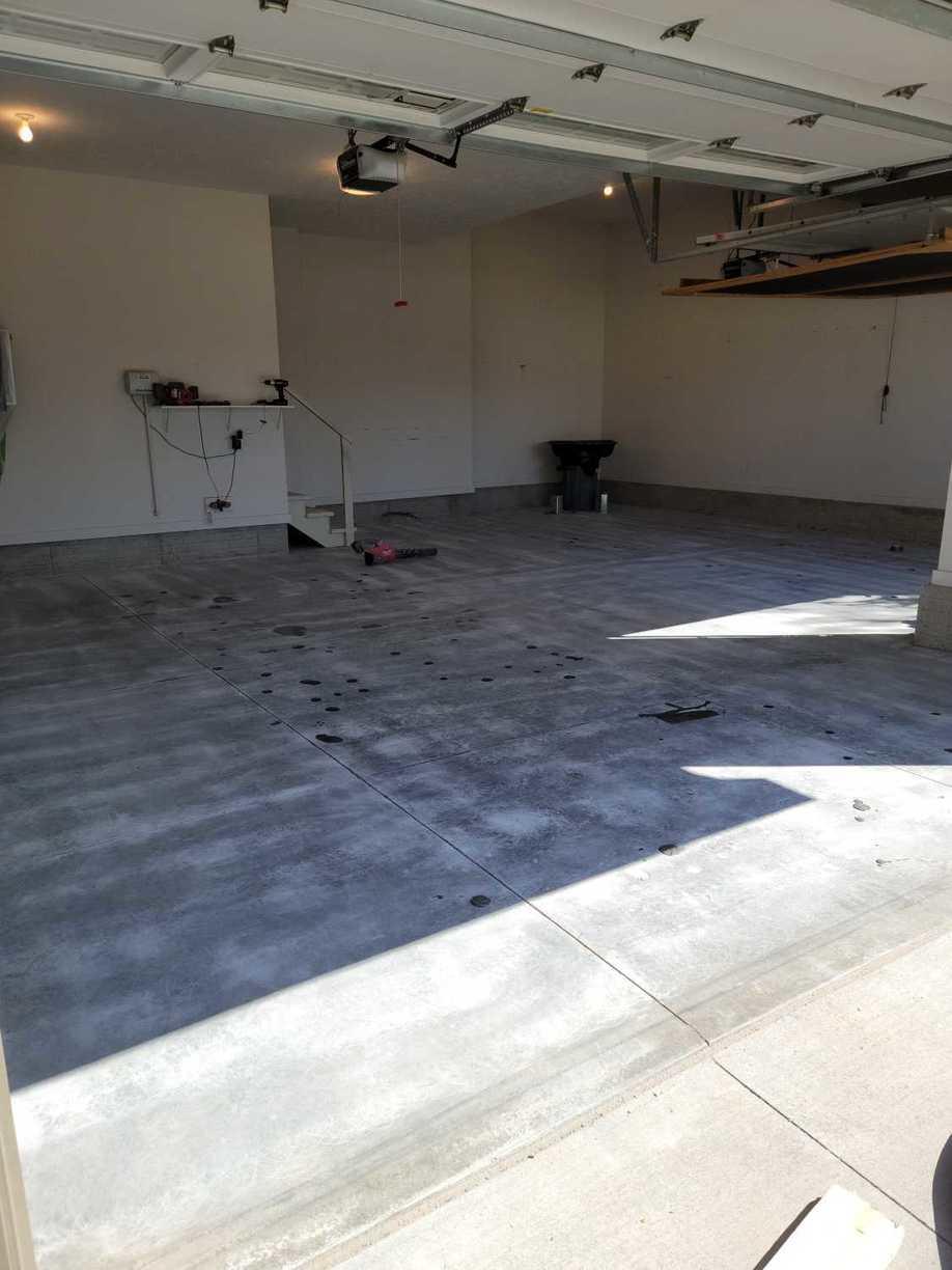 Hello Garage of Omaha Before & After Photo Set Garage Flooring and