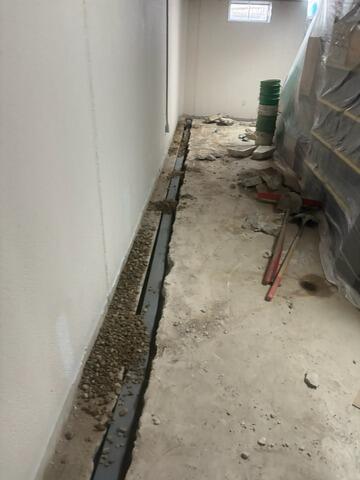 CleanSpace Wall Vapor Barrier Installed in Saline, MI, Basement