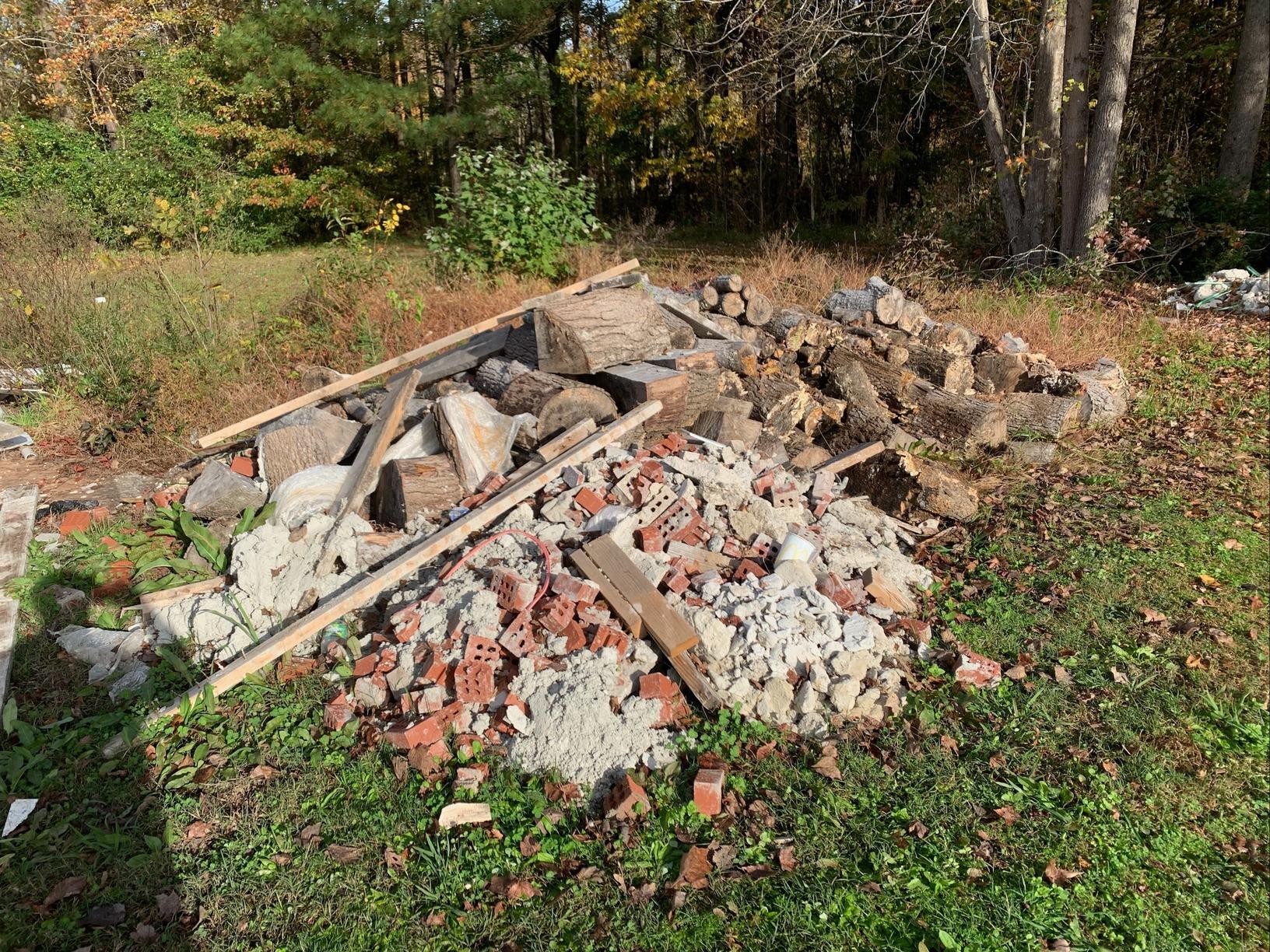 The Junkluggers of Williamsburg Yard Debris & Waste Removal Before