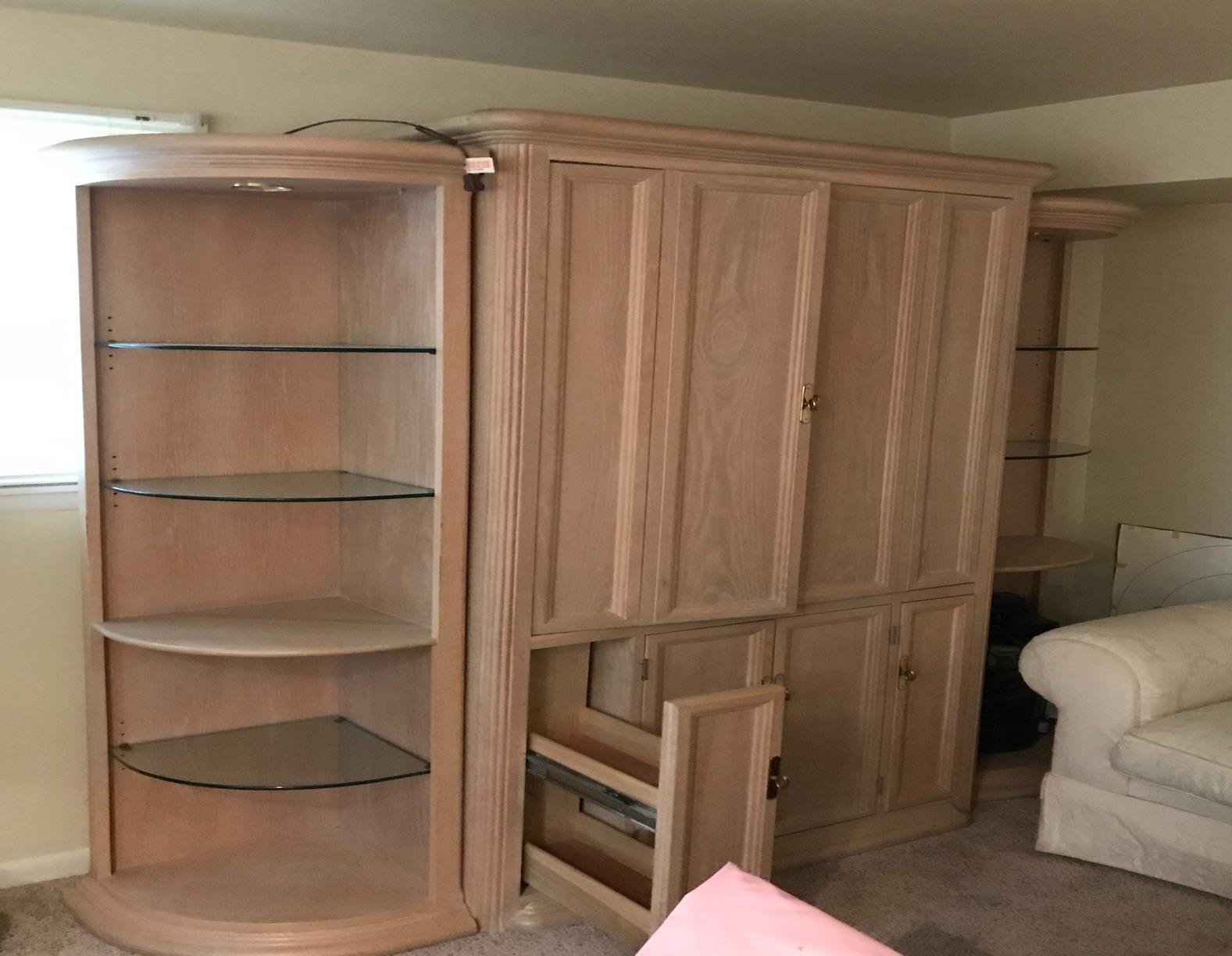 The Junkluggers of Baltimore Before & After Photo Set Furniture removal, Owings Mills MD