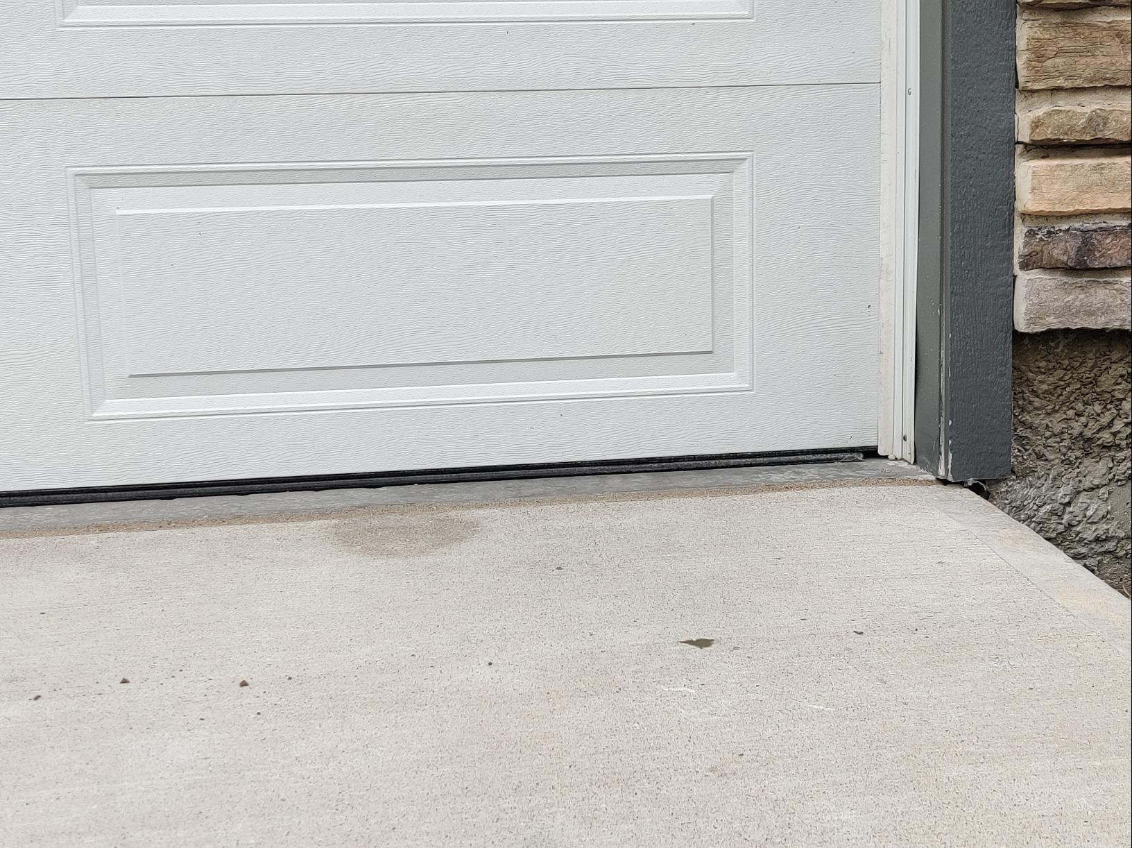 Sentry Concrete Solutions Before & After Photo Set Driveway Lift at