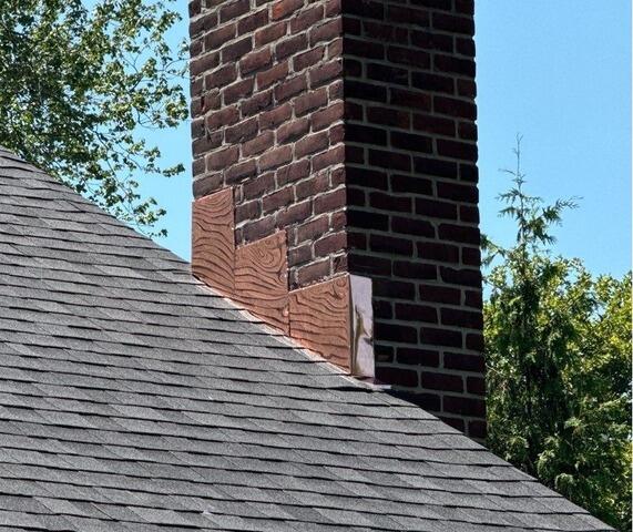Copper Flashing for Chimney - Huntington, NY - After Photo