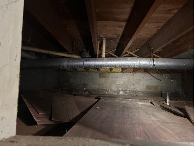 Radon Mitigation - Akron, IA - Before Photo