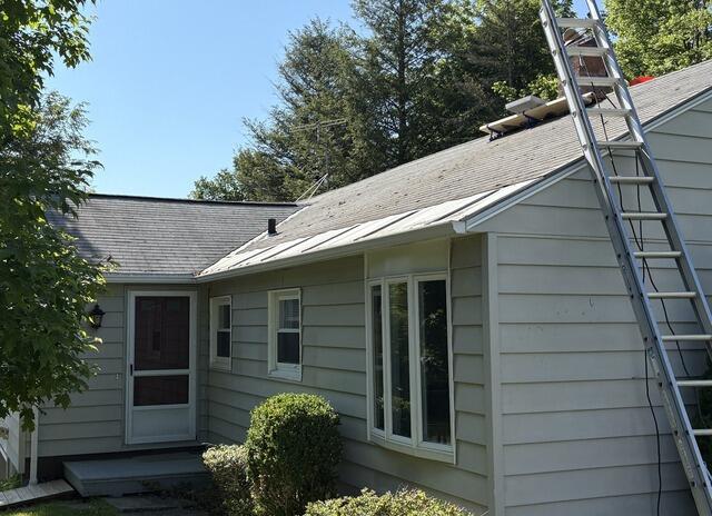 Klaus Roofing System replacement in Williamstown MA Shingle color: Granite Black