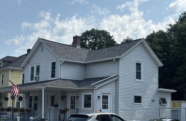 Roof Replacement in North Adams MA Shingle color: Summit Grey - After Photo