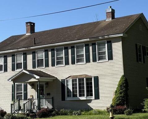 Entire roof replacement in Adams MA shingle color: Brownstone - Before Photo
