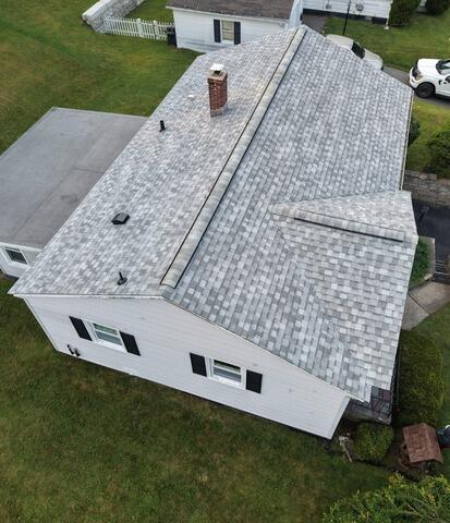 Full Roof Replacement in Adams, MA in shingle color: Frostone