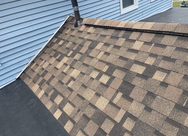 Roof Installation in Dalton MA, using shingle color: Brownstone.