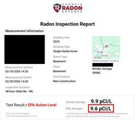 Radon Levels Before & After Winder Mitigation System