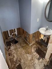 Restoration after Bathroom Leak in Suwanee, GA