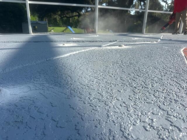 Concrete Pool Deck Leveling in Ocala, Florida - Before Photo